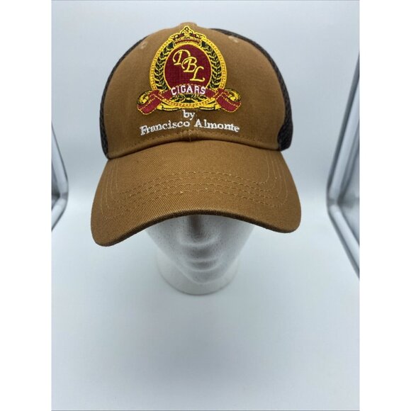 DBL Cigars by Francisco Almonte Brown Hat Cap Adjustable Strap-back Mesh-back - Picture 2 of 8